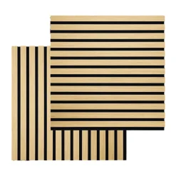 Akustikpanel i egetræsfiner 520x520x18 mm