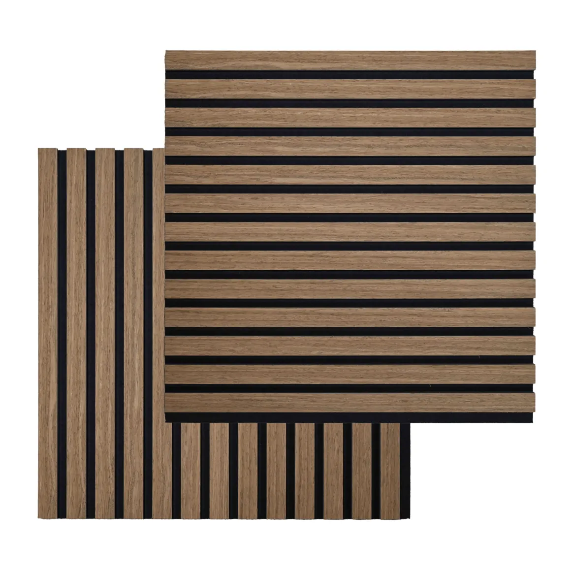 Akustikpanel i røget egetræsfiner 520x520x18 mm