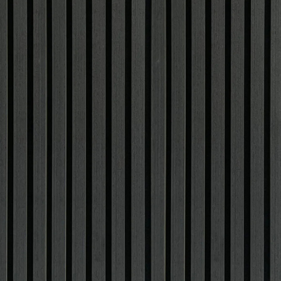 Akustikpanel i sort egetræsfiner 2600x520x18 mm