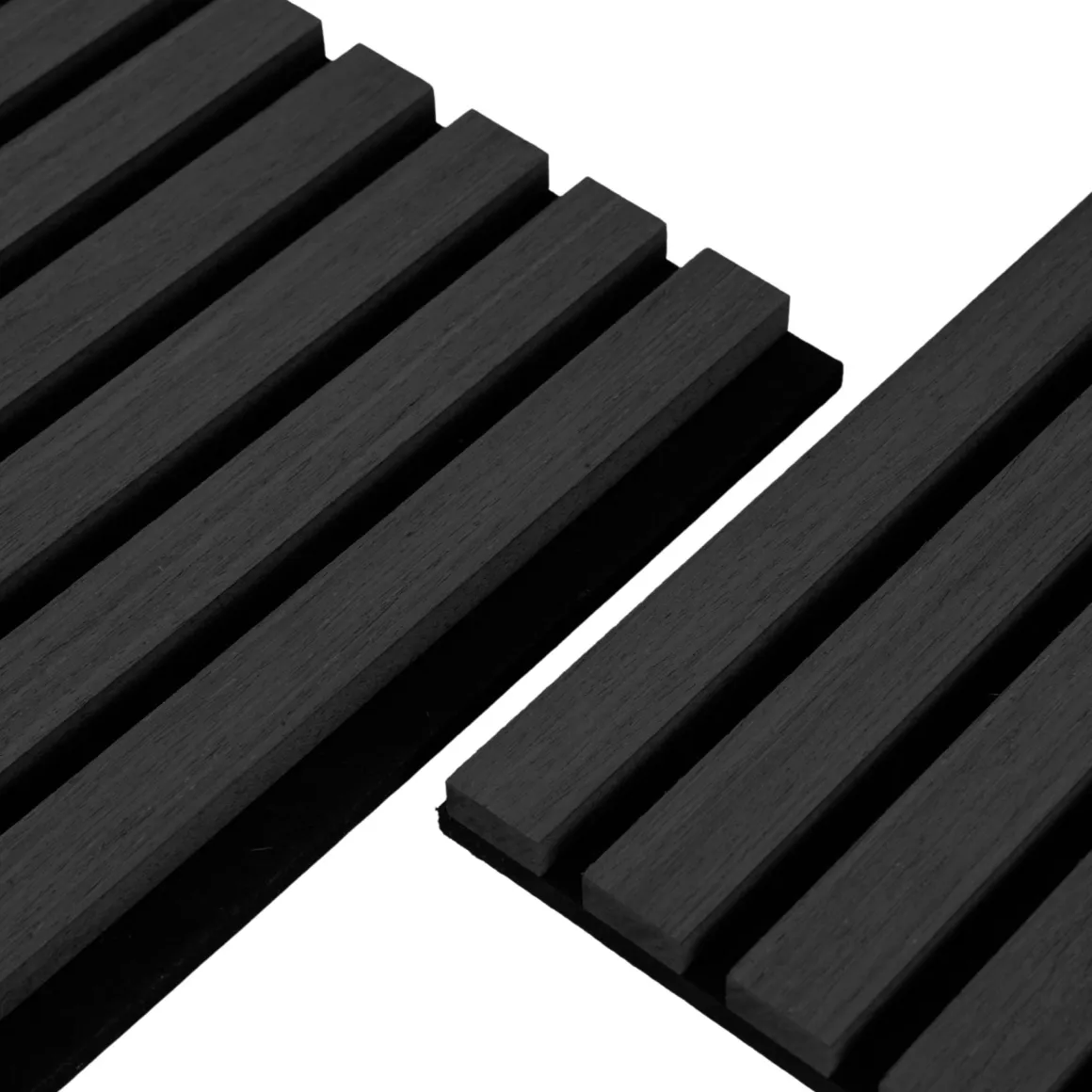 Akustikpanel i sort egetræsfiner 2600x520x18 mm