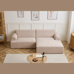 Arianna chaiselong sofa cream - Venstrevendt