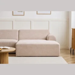 Arianna chaiselong sofa cream - Venstrevendt