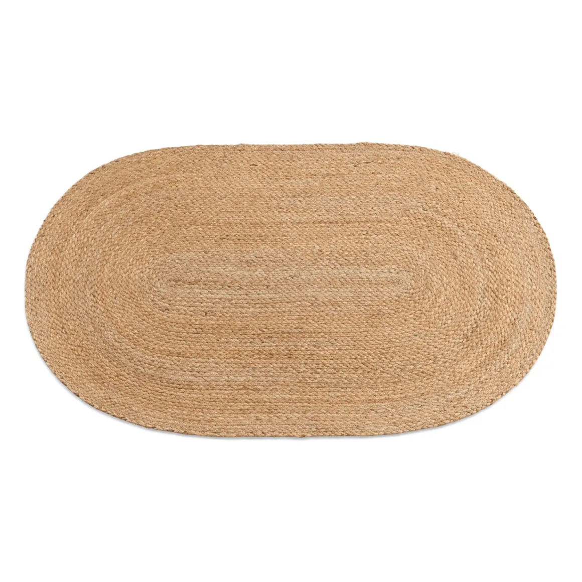 Arthur oval tæppe - Jute 60x90 cm