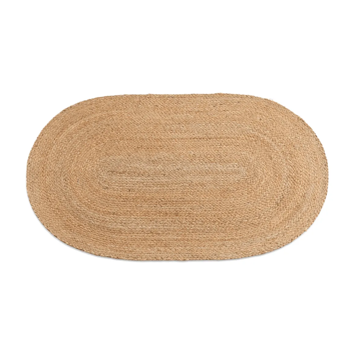 Arthur oval tæppe - Jute 50x70cm
