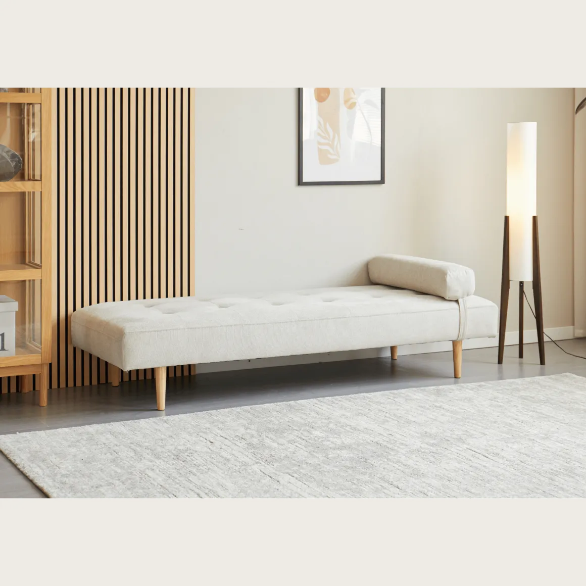 Audrey daybed beige H:56 x B:80 x L:200