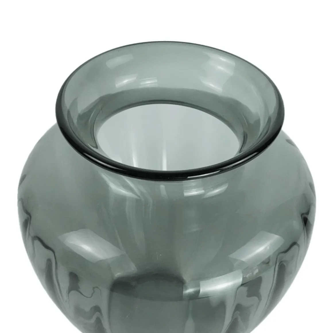 Bati glas vase i grå 27 cm