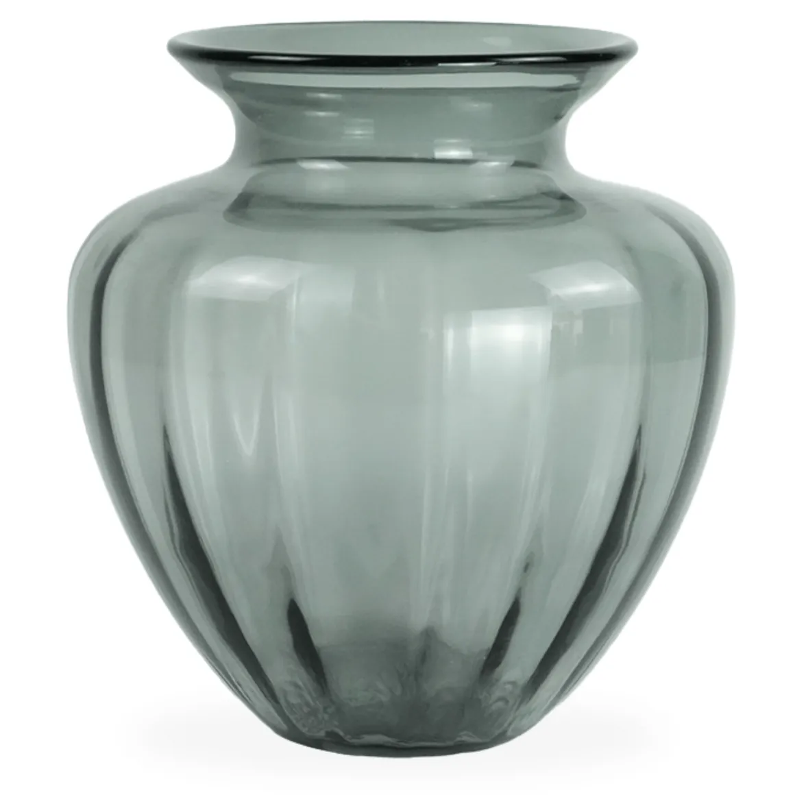 Bati glas vase i grå 27 cm