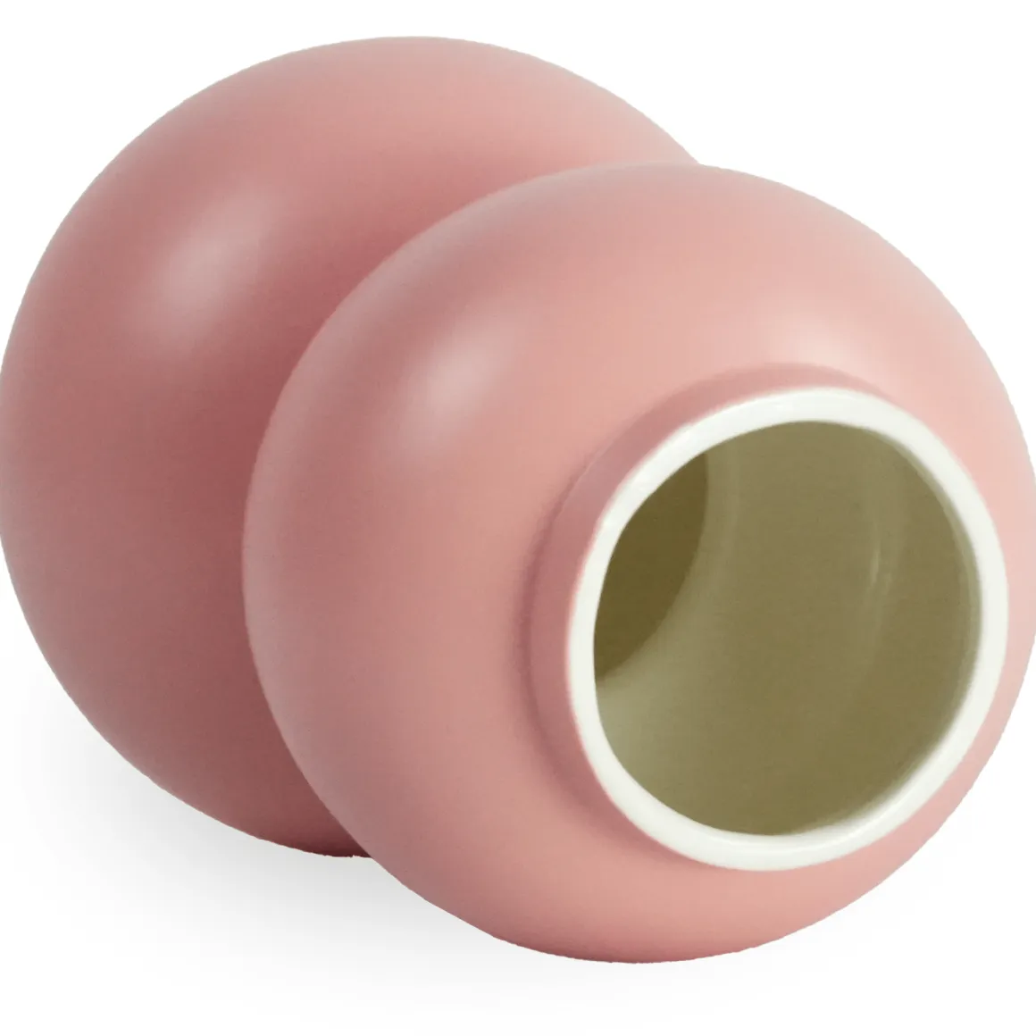 Becca bobleform keramik vase lyserød 21 cm