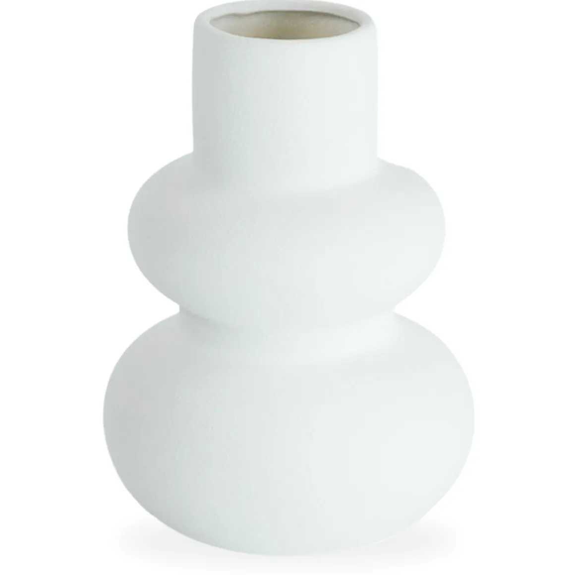 Bliss keramik vase hvid 19,5 cm