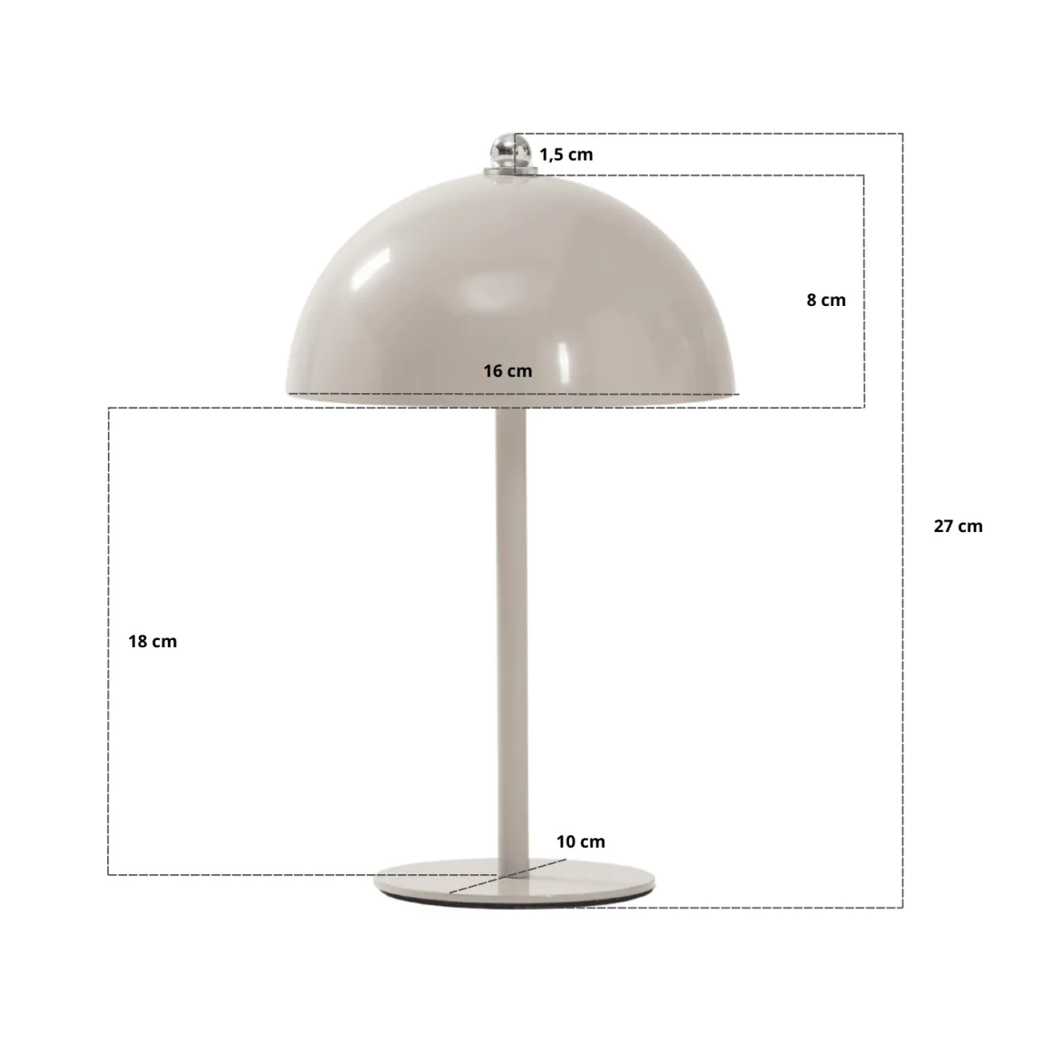 Bloom bordlampe Hvid