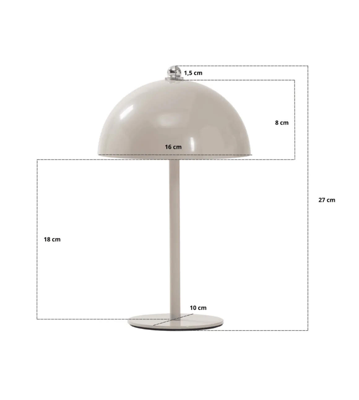 Bloom bordlampe Lyserød