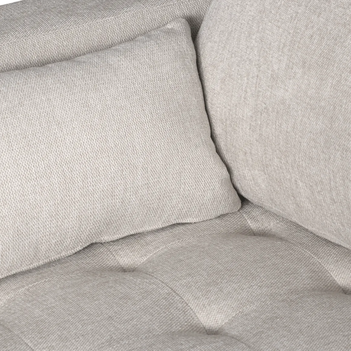 Brandy - Højrevendt og venstrevendt vendbar chaiselong sofa beige - L: 290 x D: 96 x H: 80 cm