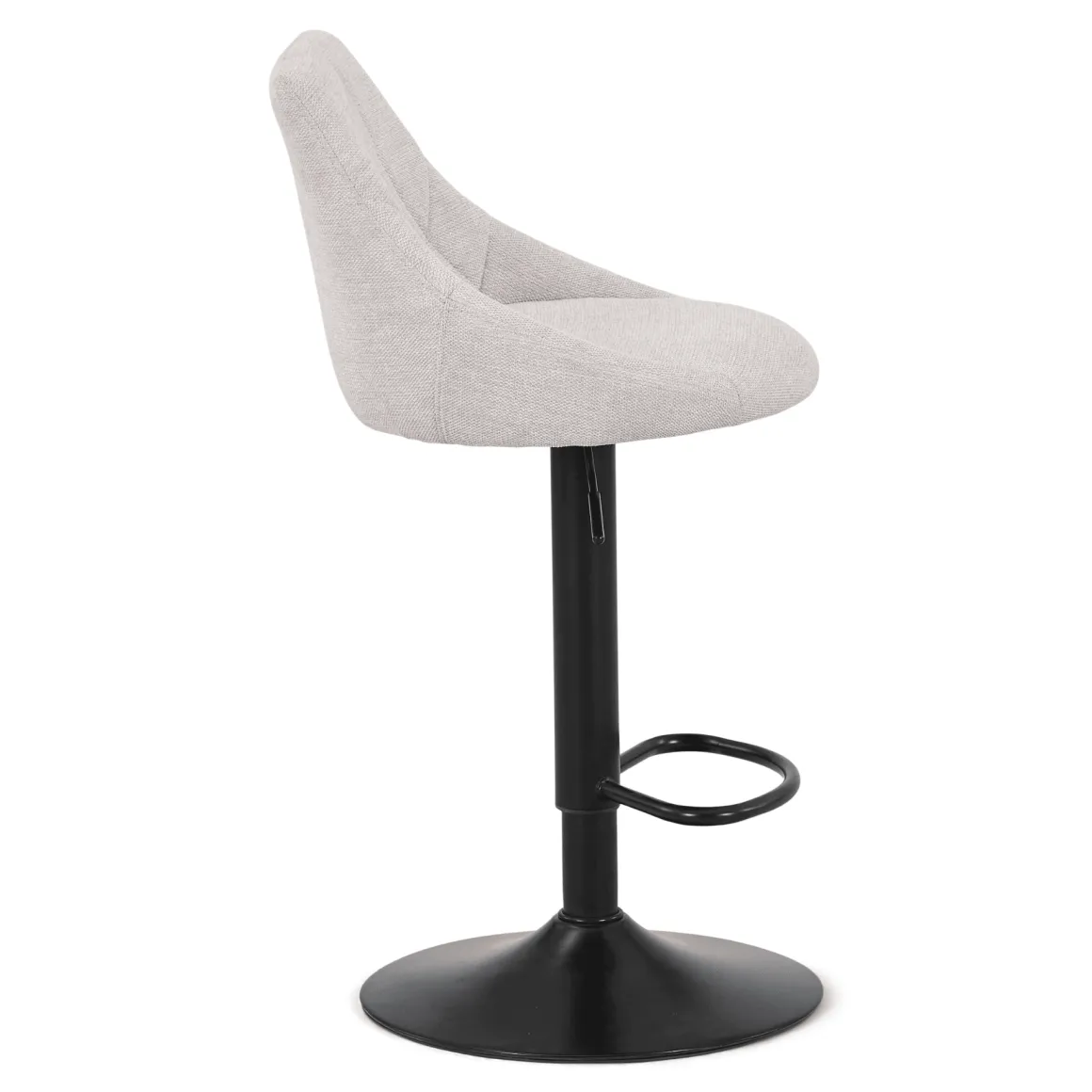 Cassie - beige justerbar barstol med drejefunktion 360 grader