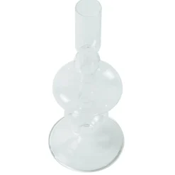 Chicka lysestage glas klar 21 cm