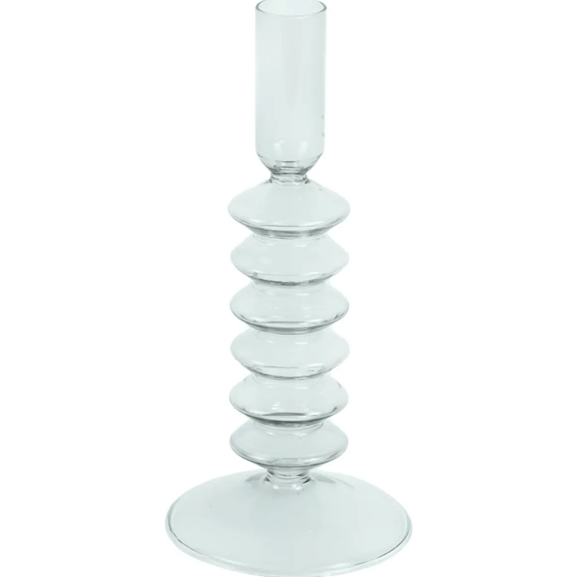 Chili lysestage glas grå 21 cm