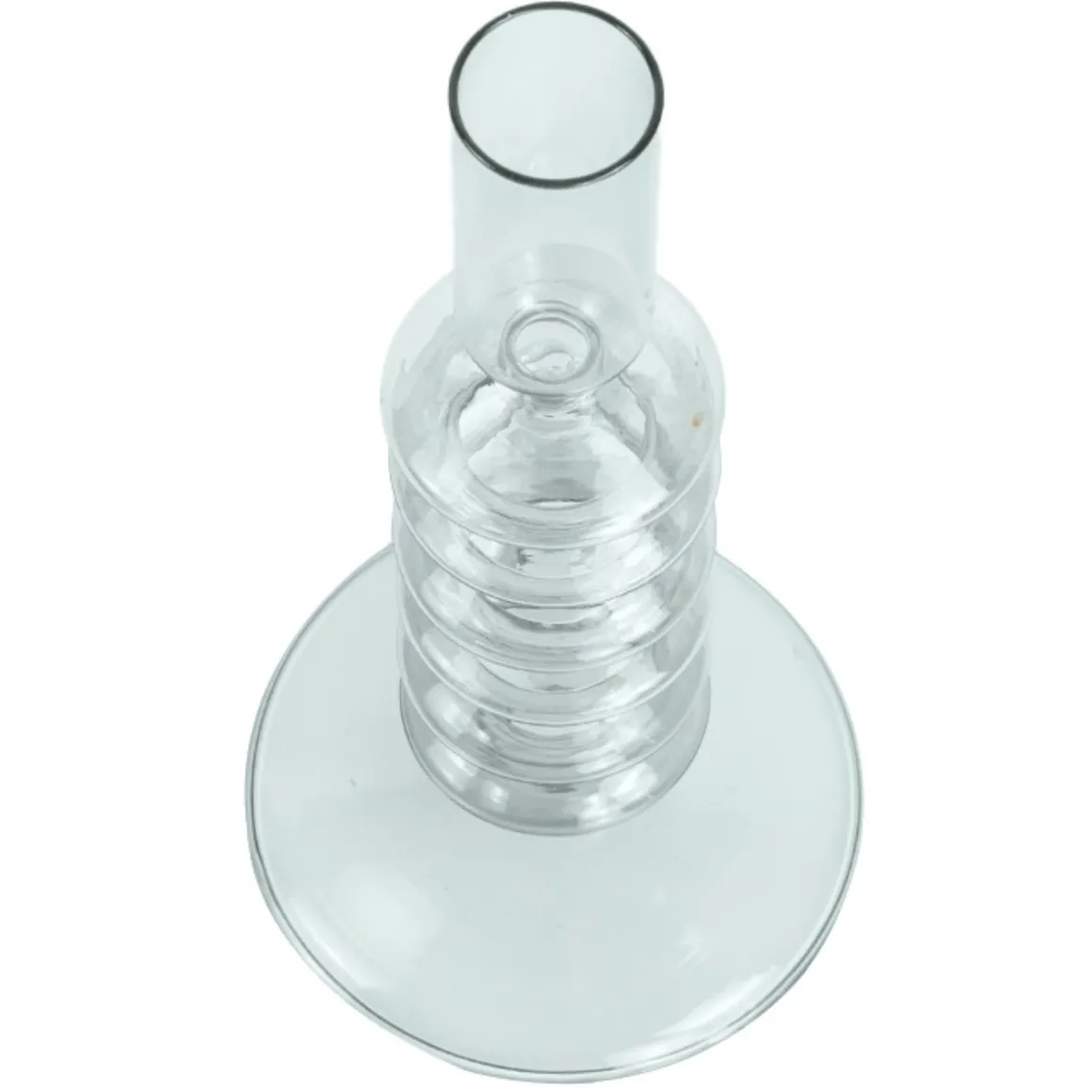 Chili lysestage glas grå 21 cm