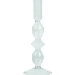 Cora glas lysestage grå 20 cm