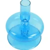 Elly glas lysestage blå 12 cm