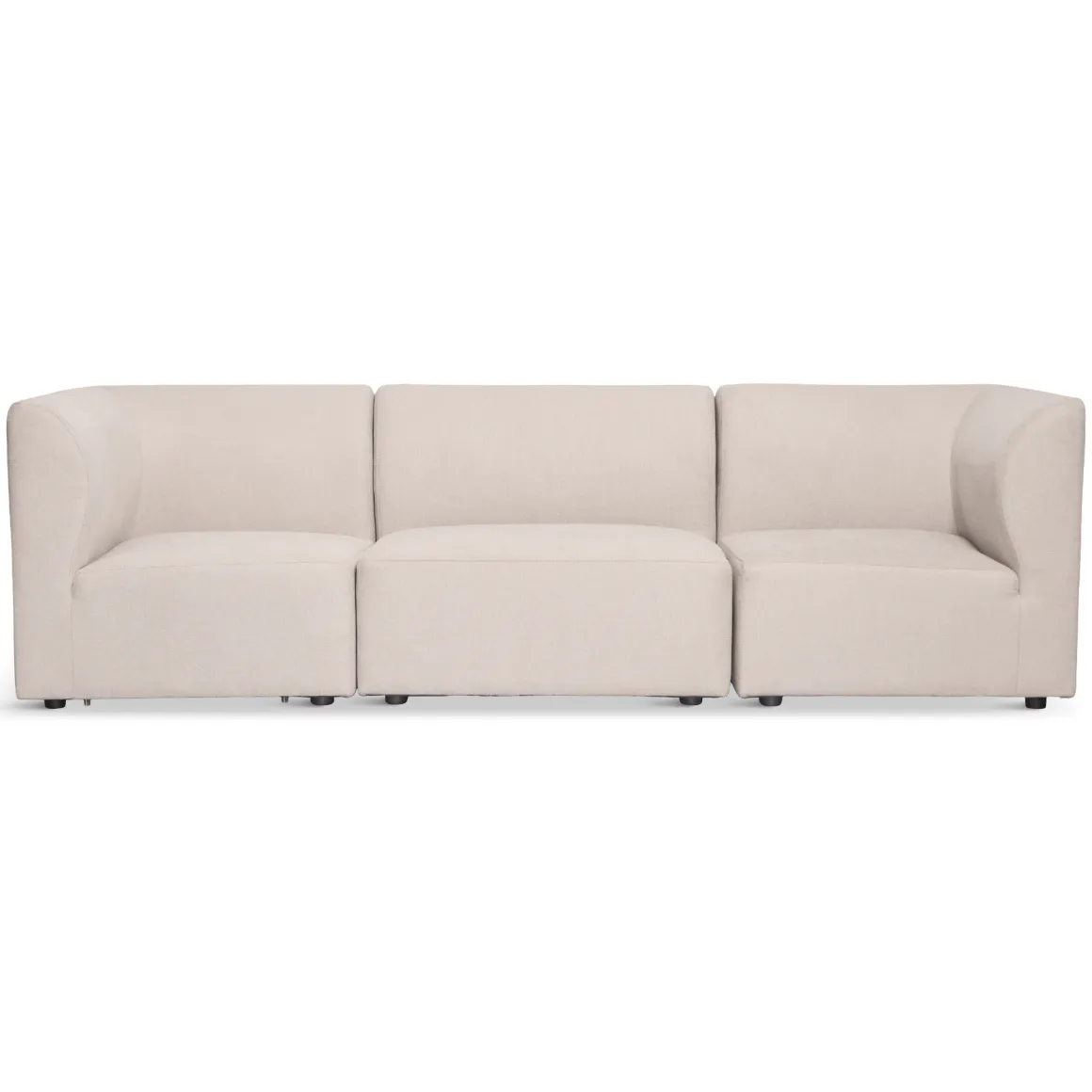 Emilia modulsofa i beige med 3 moduler L: 243 x D: 79 cm x H: 72 cm
