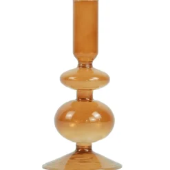 Fendi glas lysestage amber 15 cm