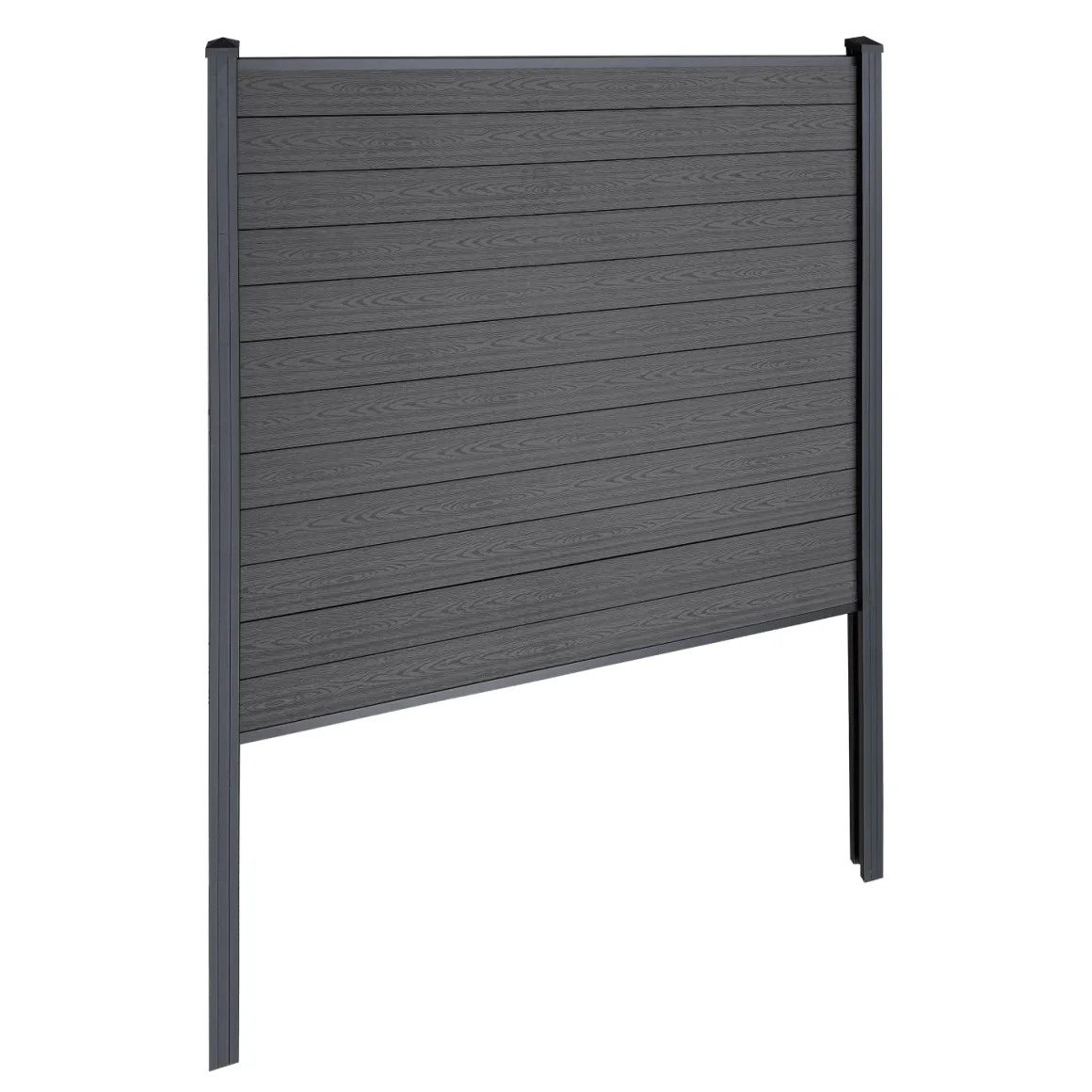 Finley komposithegn startmodul - H: 180 x L: 185 cm - Antracitgrå/sort