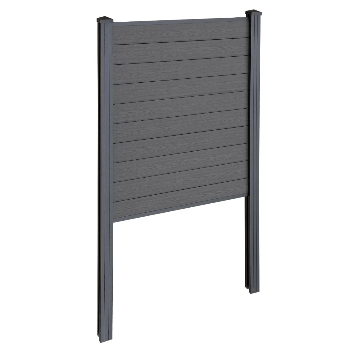 Finley komposithegn startmodul - H: 150 x L: 95 cm - Antracitgrå/sort
