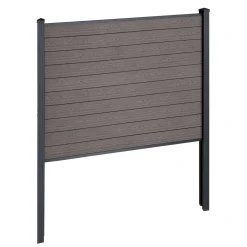 Finley komposithegn startmodul - H: 150 x L: 185 cm - Brun
