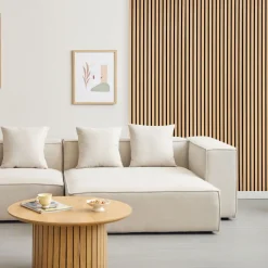Fleksibel akustikpanel i egetræsfiner 2600x520x18 mm