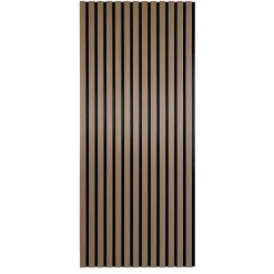 Fleksibel akustikpanel i røget egetræsfiner 1200x520x18 mm