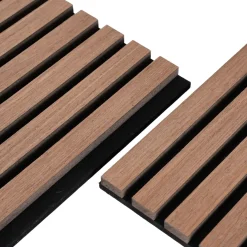 Fleksibel akustikpanel i røget egetræsfiner 2400x520x18 mm