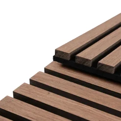 Fleksibel akustikpanel i røget egetræsfiner 2400x520x18 mm