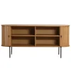 Florence jalousi skab med lameller i eg 160x45x75 cm