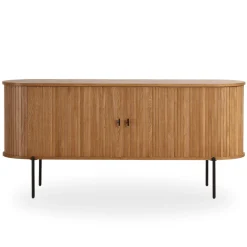 Florence jalousi skab med lameller i eg 160x45x75 cm