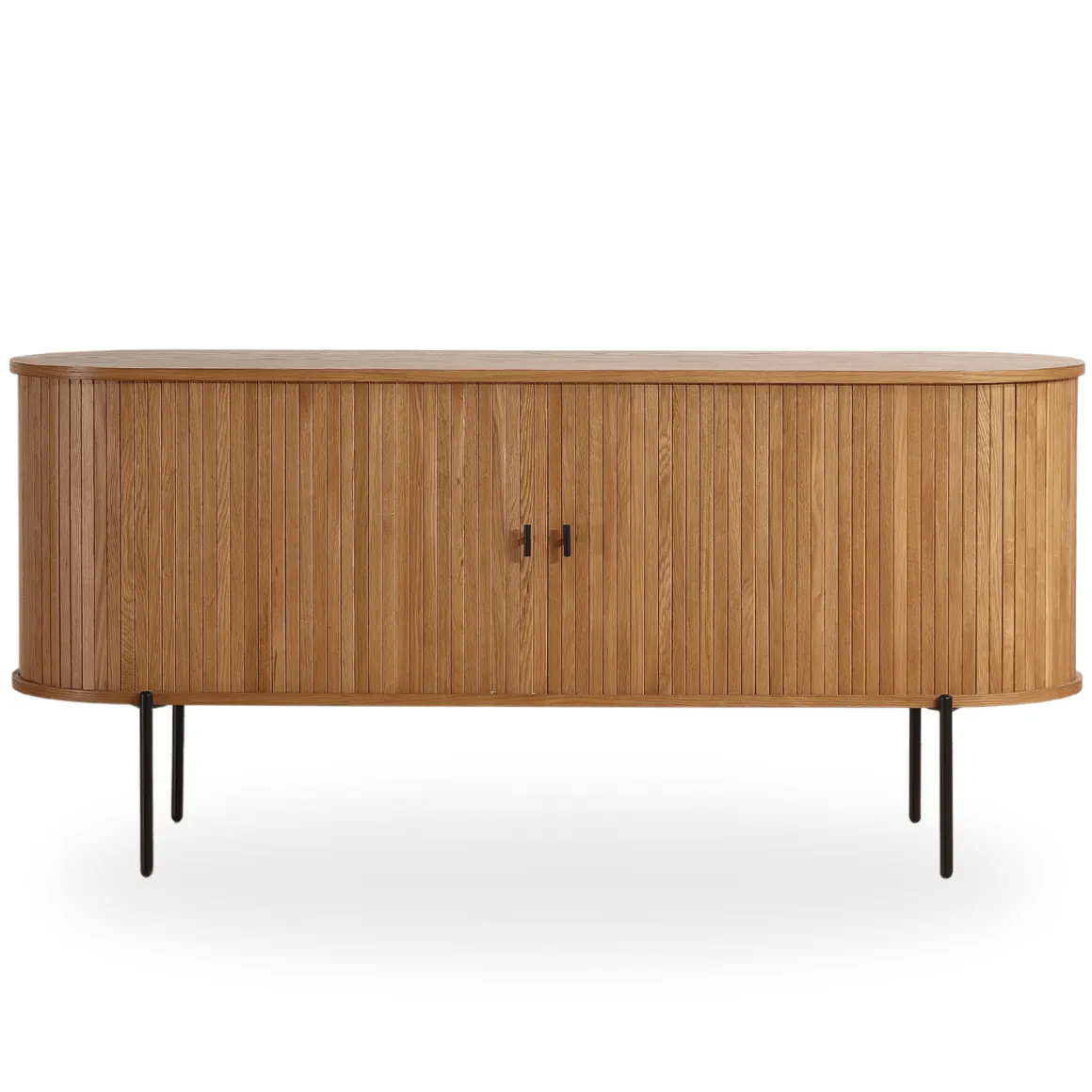Florence jalousi skab med lameller i eg 160x45x75 cm