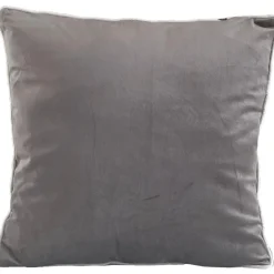 Gabi pyntepude - Grå velour 45x45 cm