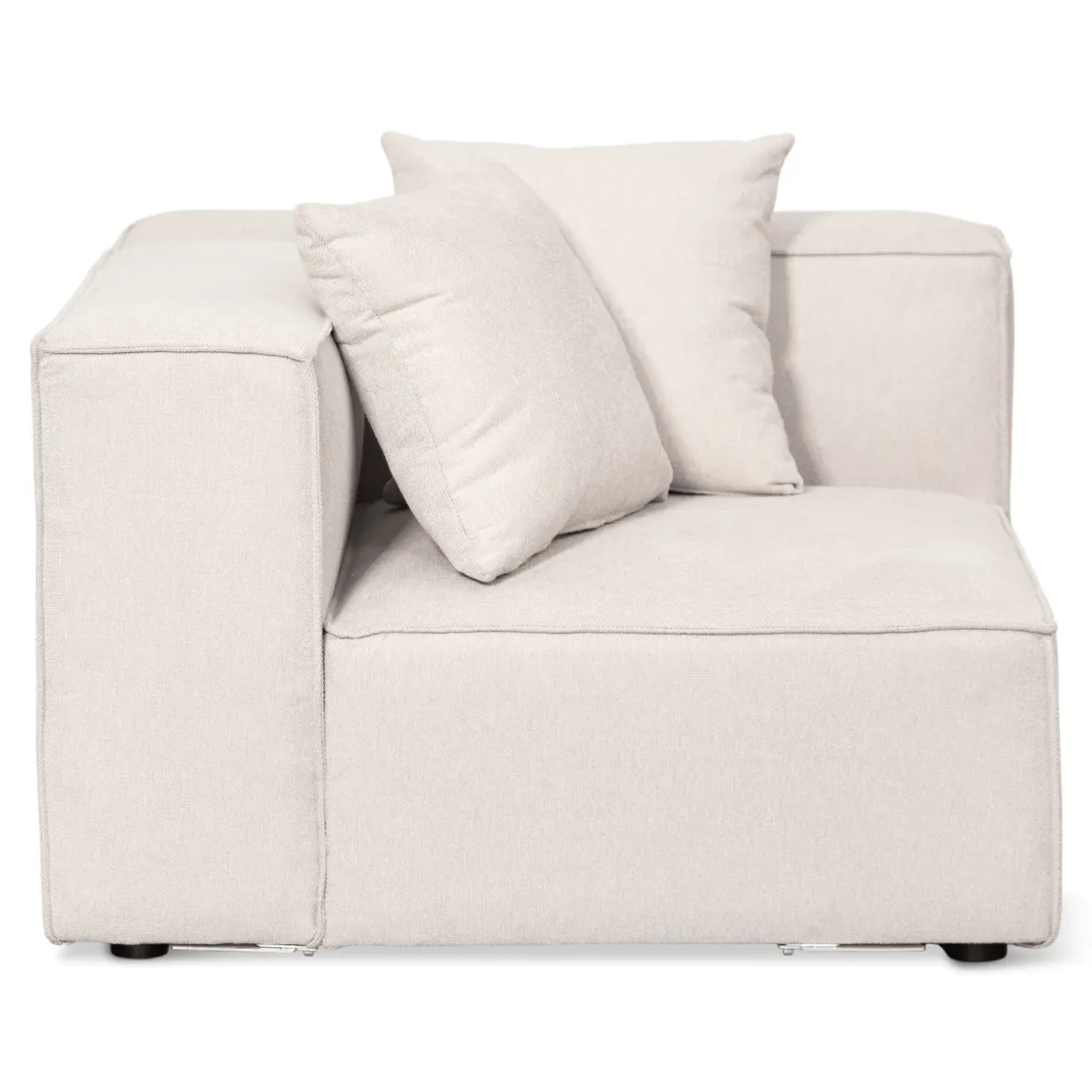 Hailey - Hjørnesofa modulsofa i beige med 4 moduler (Opstilling 1) L: 368 X D: 247 X H: 65 cm