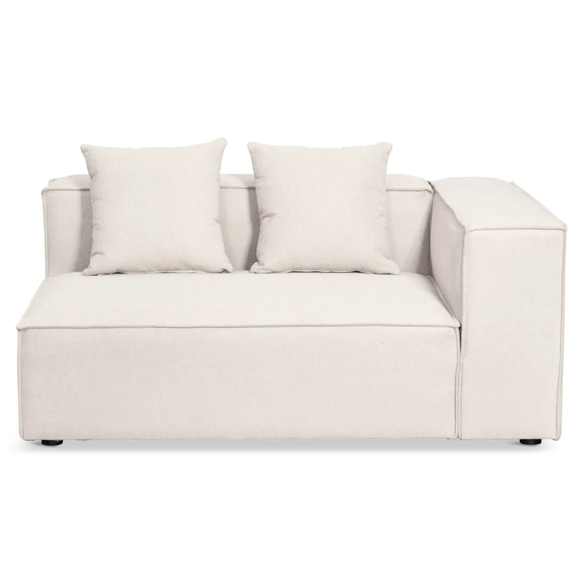 Hailey - Hjørnesofa modulsofa i beige med 4 moduler (Opstilling 2) L: 368 X D: 247 X H: 65 Cm
