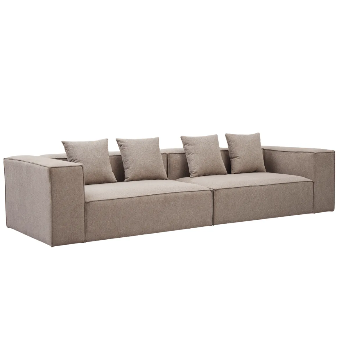 Hailey - Modulsofa i sand med 2 moduler L: 294 X D: 100 X H: 65 cm