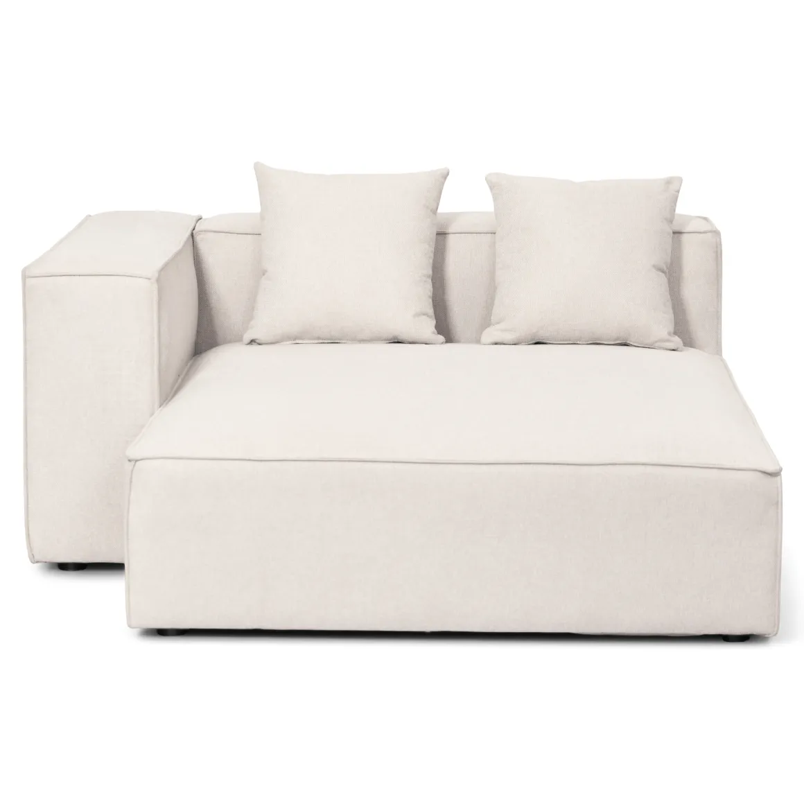 Hailey - Venstrevendt chaiselong modulsofa i beige med 3 moduler L: 415 X D: 148 X H: 65 cm