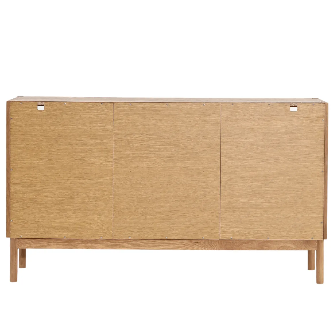 Havana egetræ glas skænk/vitrineskab med 3 låger - 80x40x140 cm