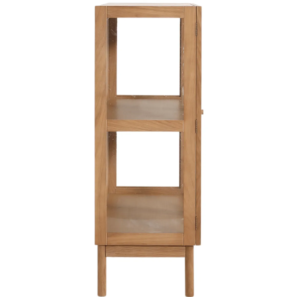 Havana egetræ vitrineskab med 2 låger -110x40x100 cm