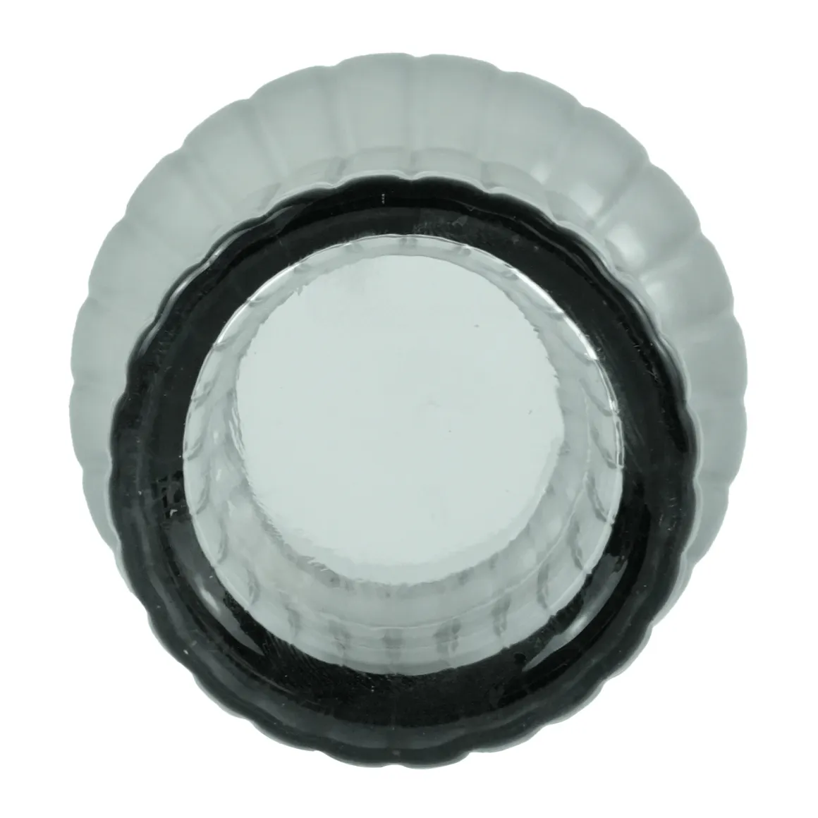 Hera glas vase grå 23 cm