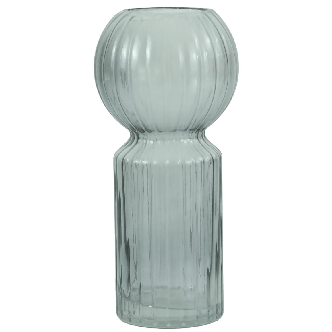 Hera glas vase grå 23 cm