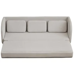 Katarina foldbar sovesofa beige L: 217 x D: 77/145 x H: 75 cm