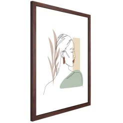 Lea billedramme 40x50 cm røget træ