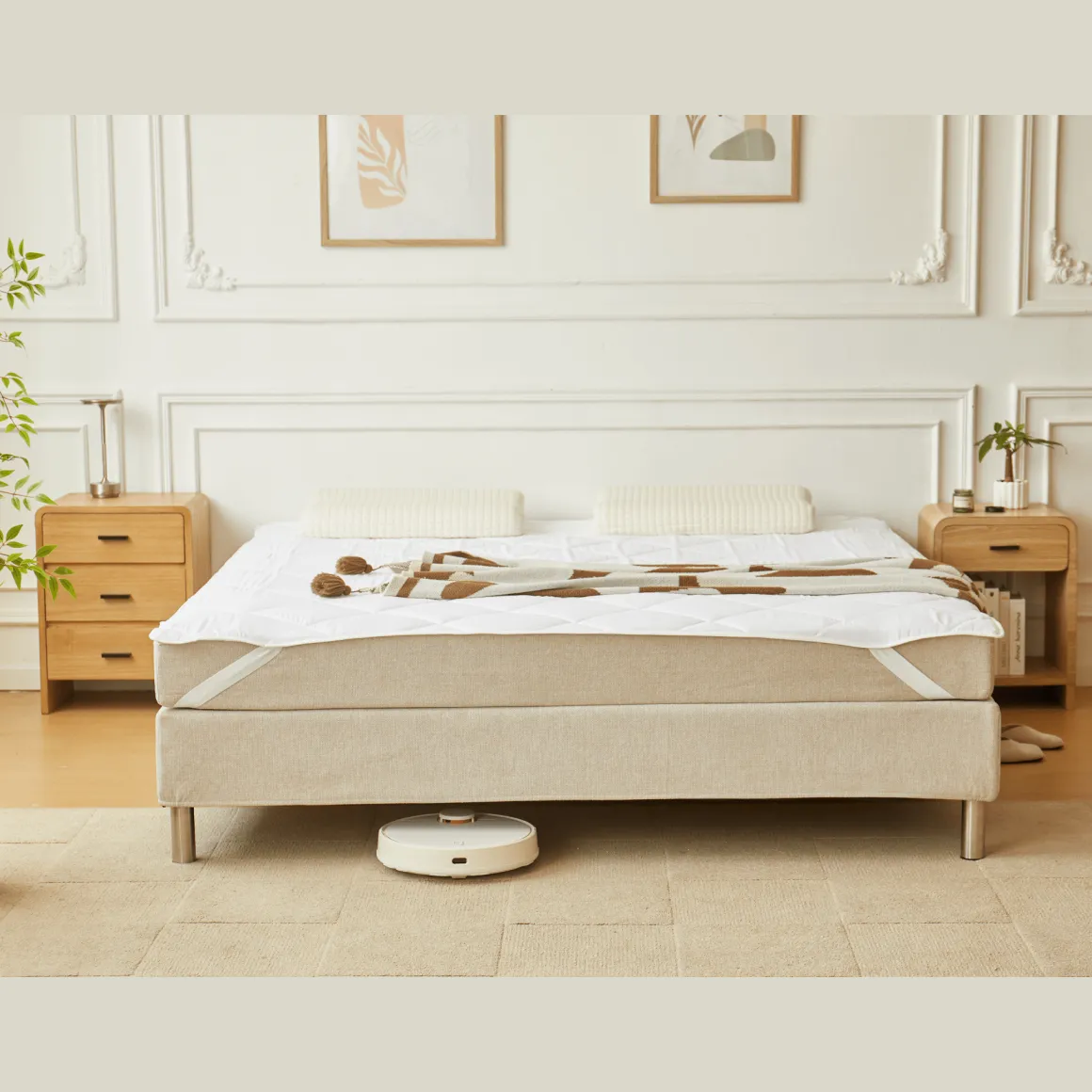 Leo hvid rullemadras 180x200 cm
