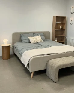Lianna bænk i beige boucle 95x40x44 cm