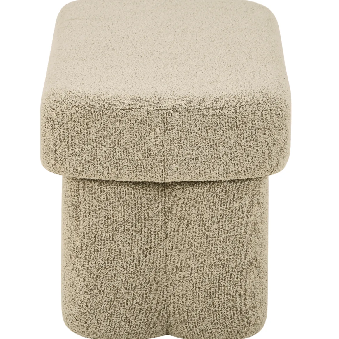 Linea bænk beige Boucle 100x42x44 cm