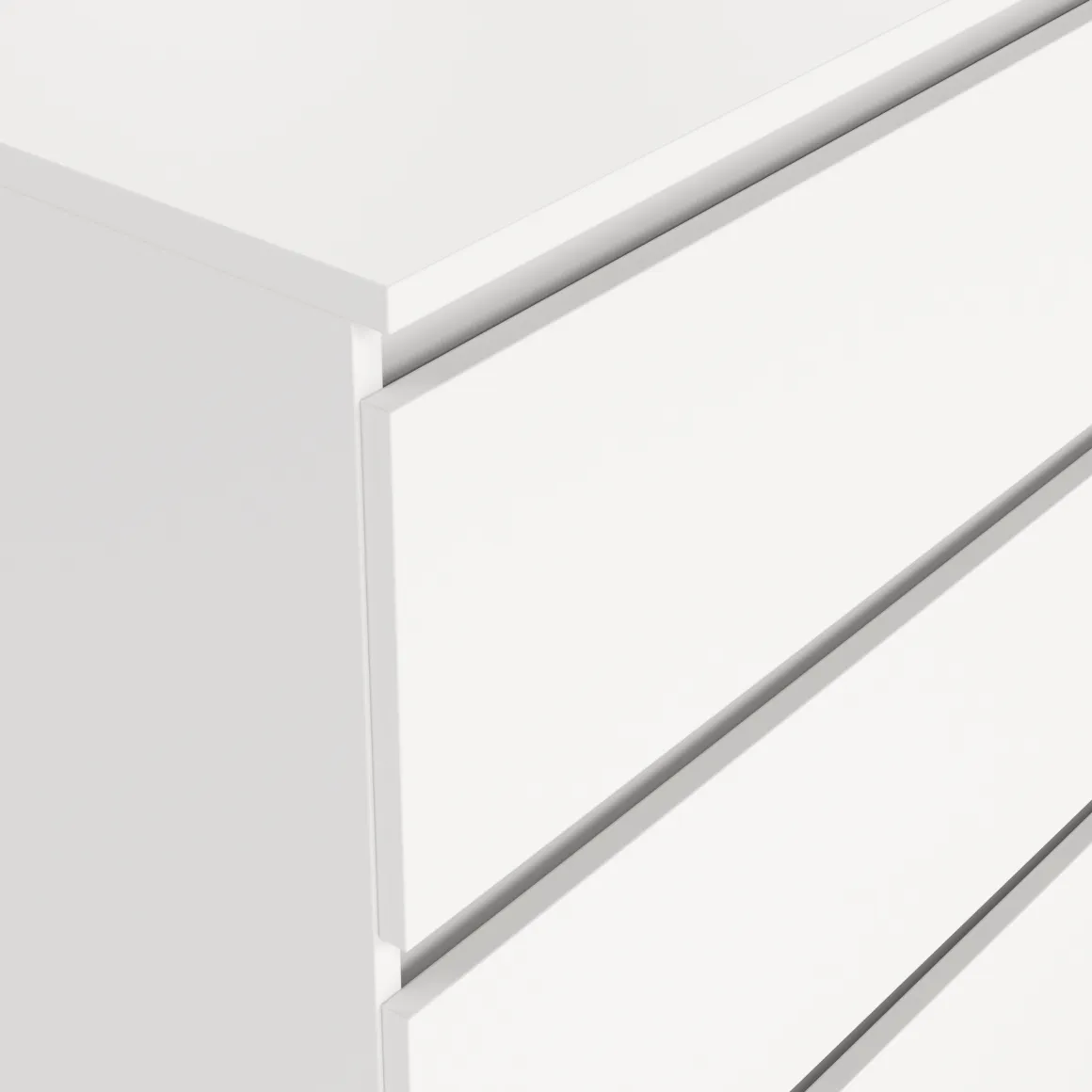 Maise kommode H:70 x B:70 x D:41 cm med 3 skuffer i hvid