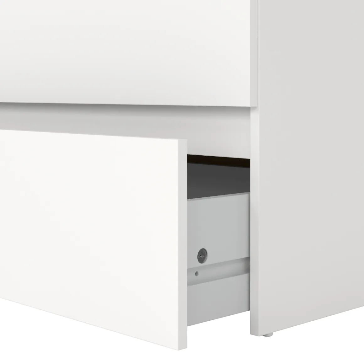 Maise kommode H:70 x B:70 x D:41 cm med 3 skuffer i hvid